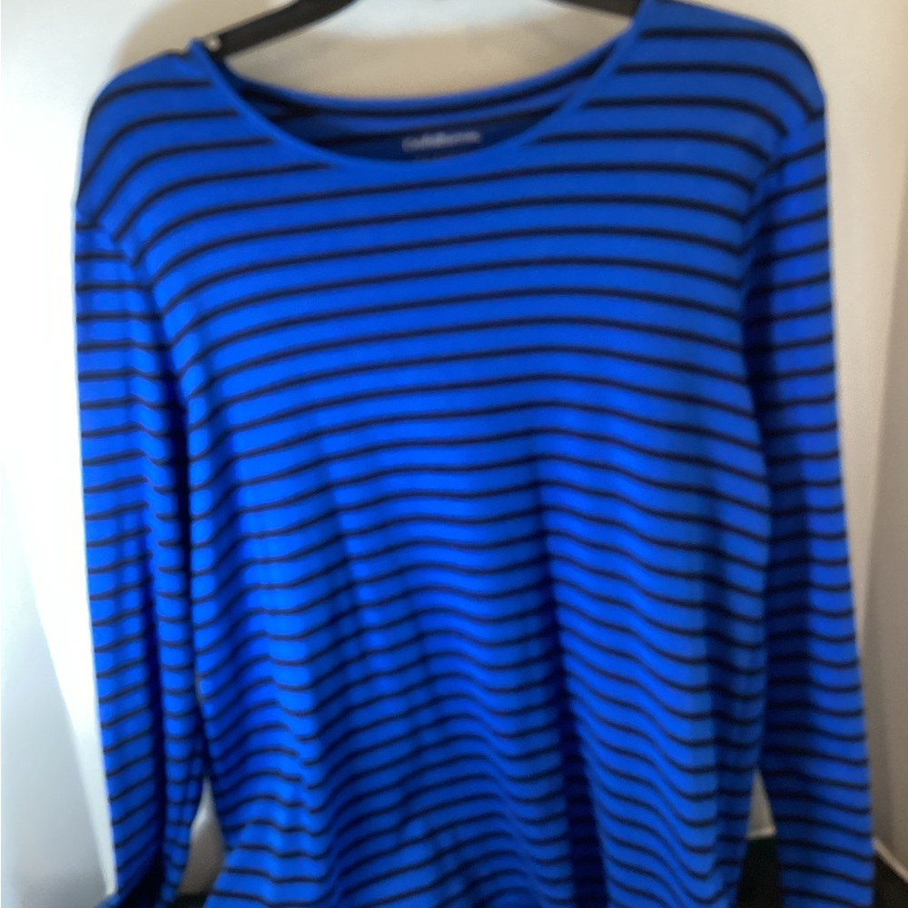 Croft&Barrow, Women’s  Striped Long Sleeve Top, 
Extra Large